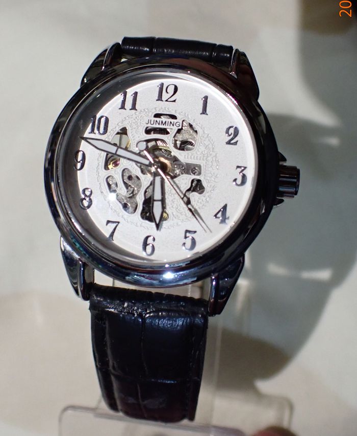 MONTRE AUTOMATIQUE A SQUELETTE JUNMING AVEC VISION AR ,JAPAN MOVT " 2024" - photo numéro 4