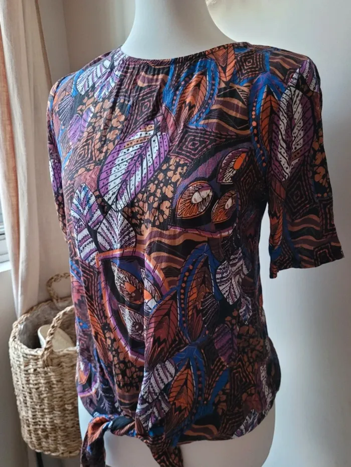 Haut à nœud cache cache Taille S - photo numéro 2