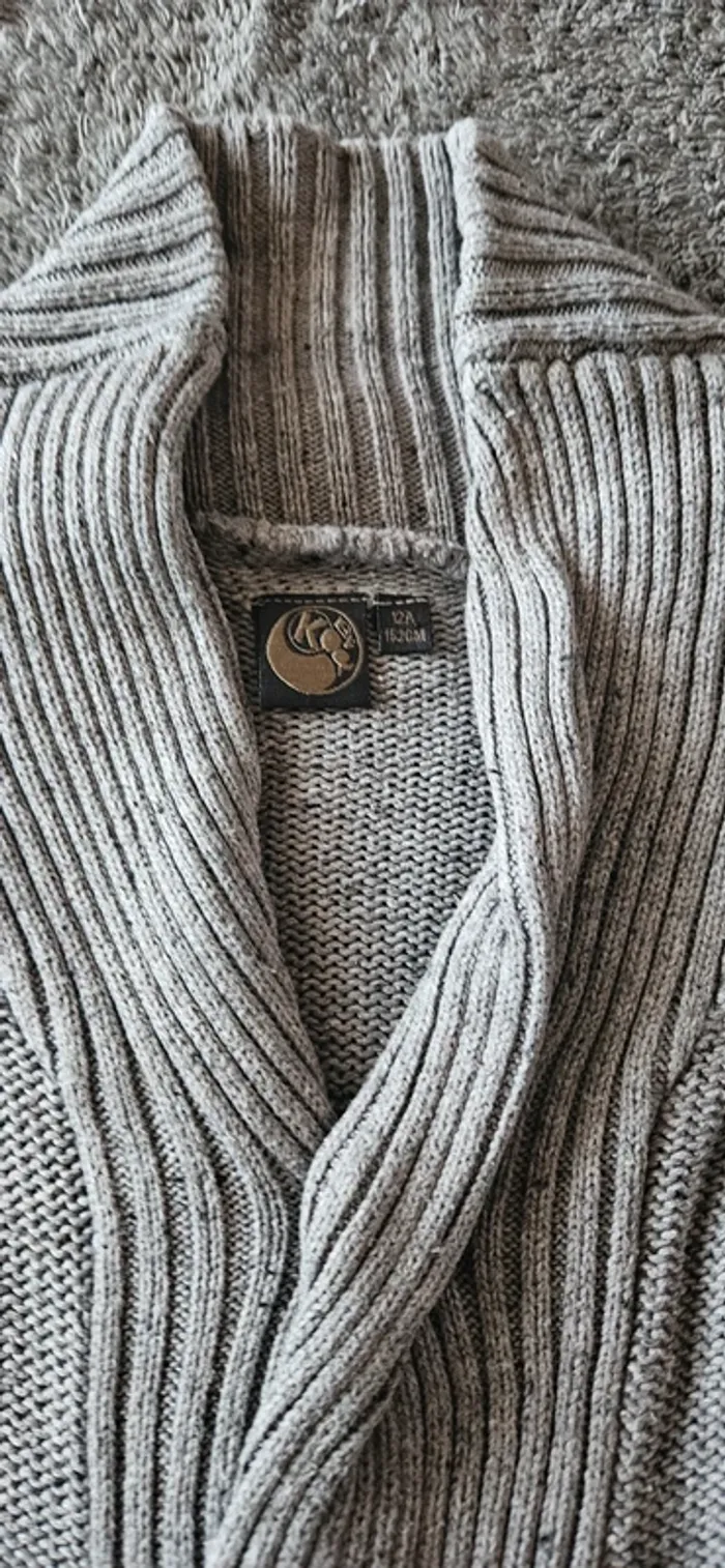 Gilet laine à bouton 12 ans - photo numéro 5