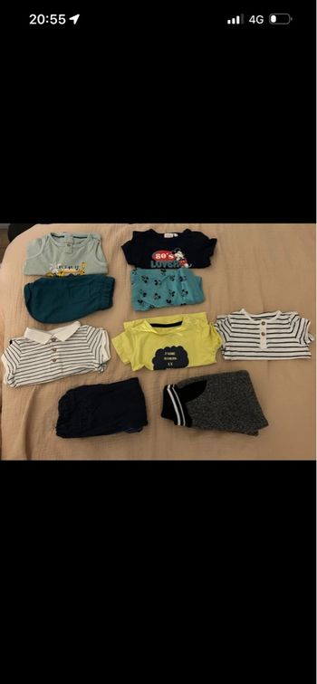 Lot 9 vêtements 9 mois garçon 