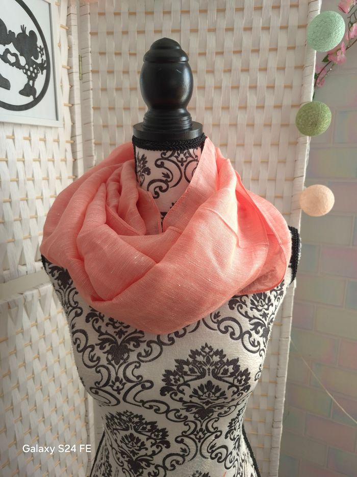 💕joli Écharpe Snood Esprit - Lin & Ecovero - Neuf avec étiquette femme 🌸 - photo numéro 2