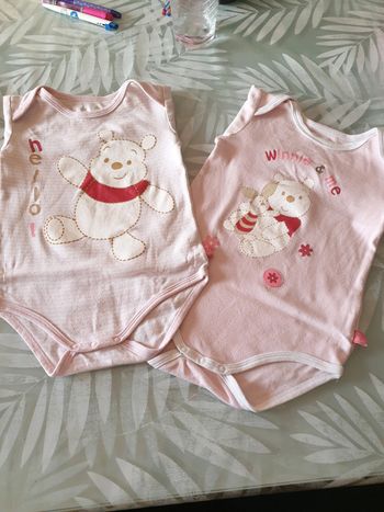 Lot de 2 bodys winnie Disney 24 mois
