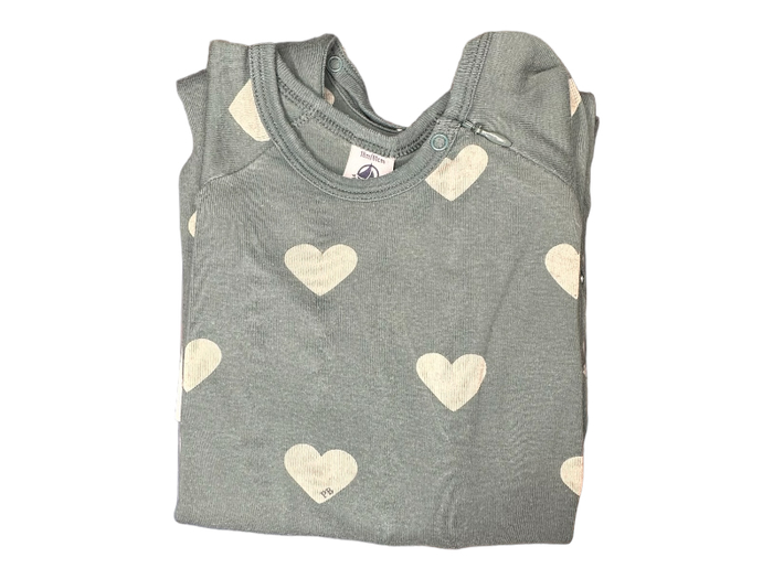 "Dors-bien coeurs menthe Petit Bateau 18 mois TBE (14€) " - photo numéro 5