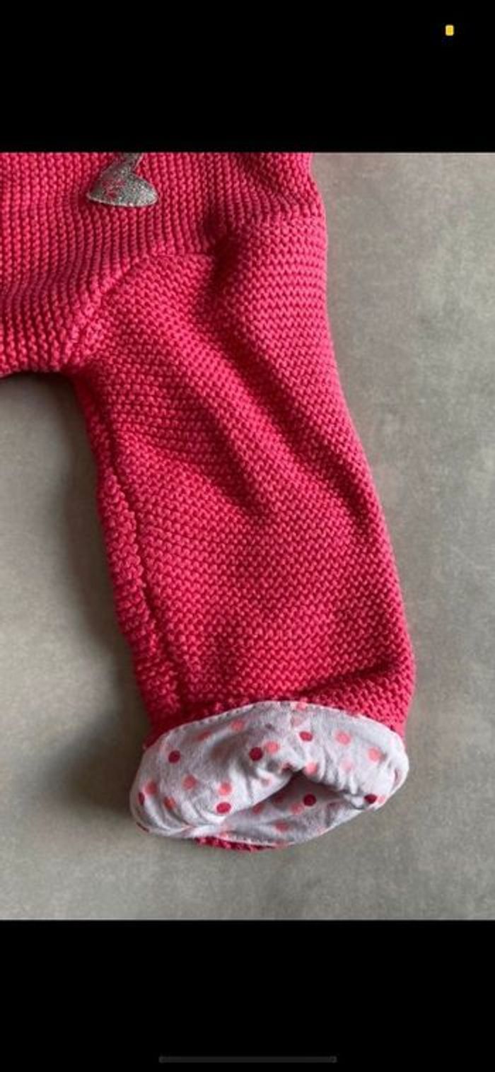 Gilet à capuche épais rose 9 mois - photo numéro 4