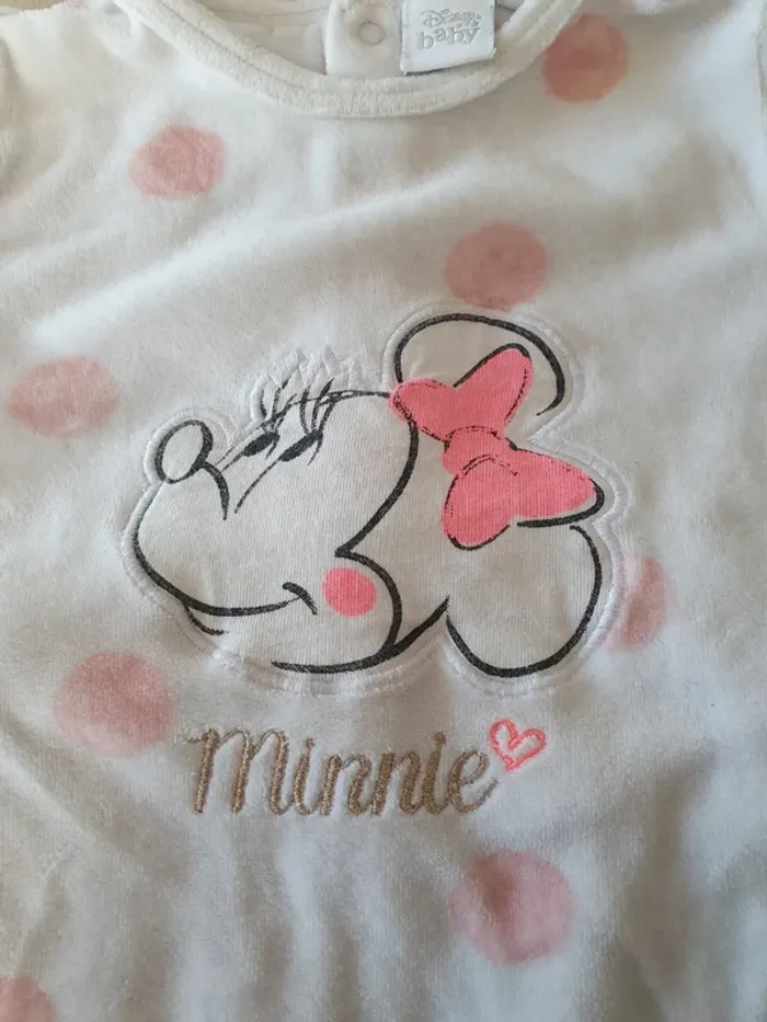 Pyjama chaud Minnie 6 mois - photo numéro 2