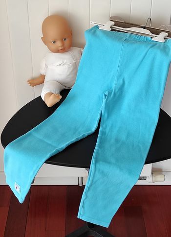 Legging en coton épais côtelé – Turquoise – Très bon état 💙