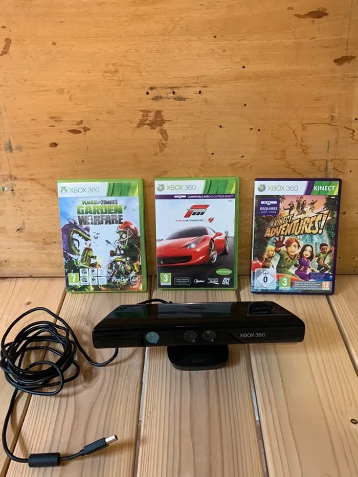 Kinect Xbox 360 avec jeux