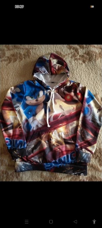 Sweat à capuche Sonic
