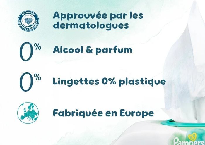 Lot de 9 paquets de Lingettes  Pampers Harmonie Aqua - photo numéro 5