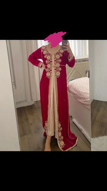 Robe caftan mariage fushia