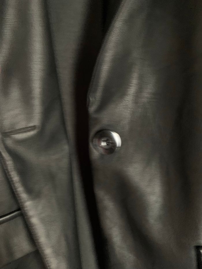 Blazer simili noir taille L - photo numéro 8