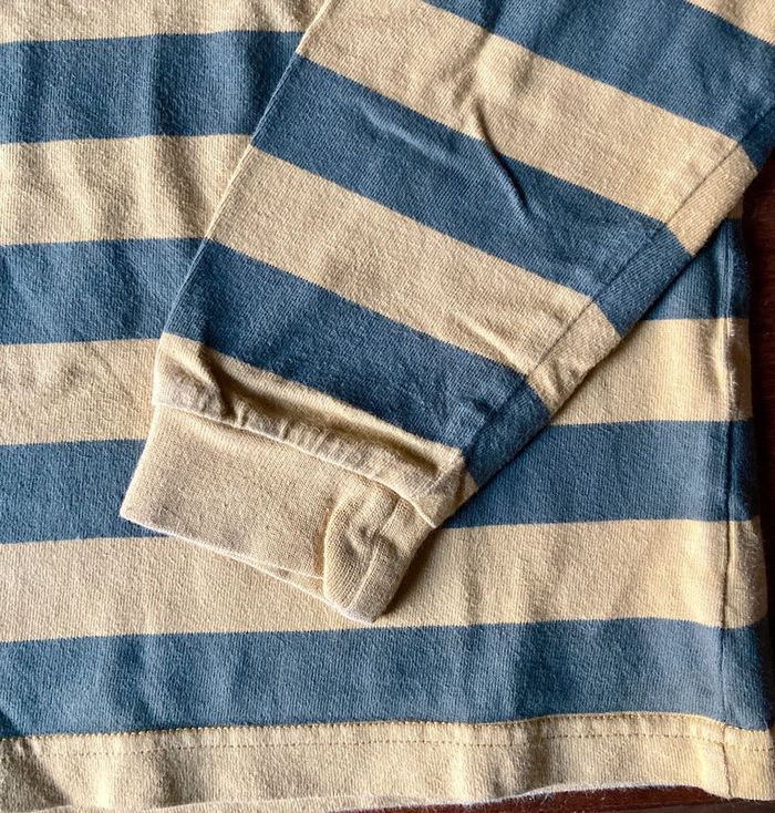 Polo jaune moutarde et kaki 8 ans type Rugby Kiabi - photo numéro 2