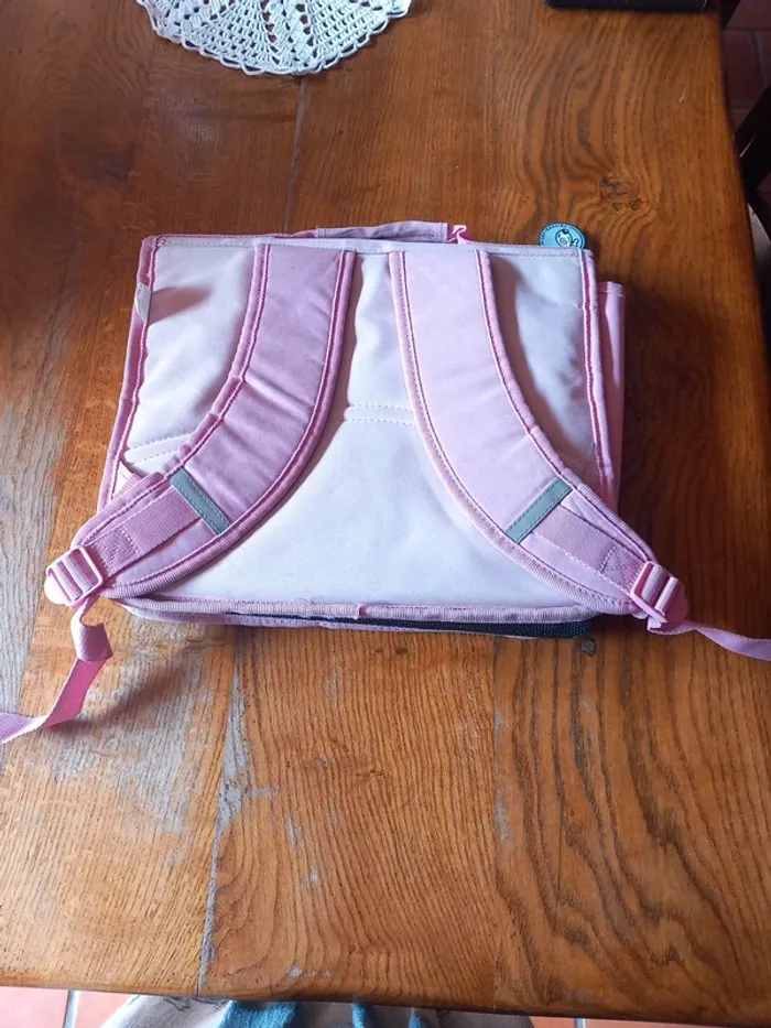 🗑cartable à dos rose Poivre Blanc - photo numéro 5