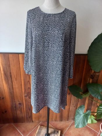 Robe droite manches longues légère