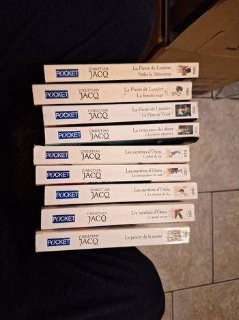 Lot 10 livres Christian Jacq