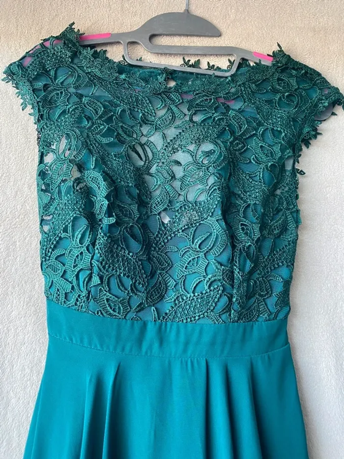 Robe de cérémonie vert sapin - photo numéro 2