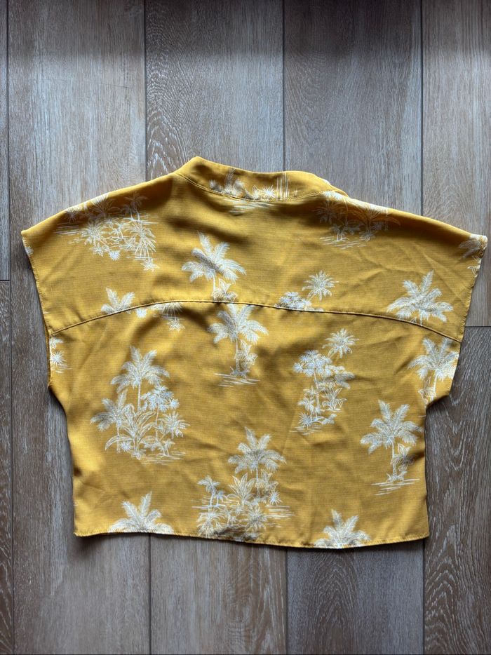 Tee shirt jaune palmiers