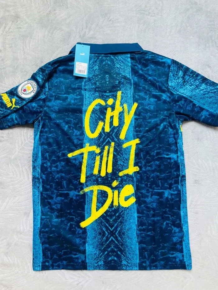 Maillot concept foot Manchester City bleu supporter taille S - photo numéro 7