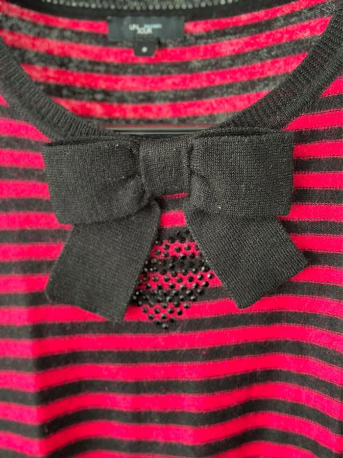Pull à rayures avec strass Un Jour Ailleurs - photo numéro 5