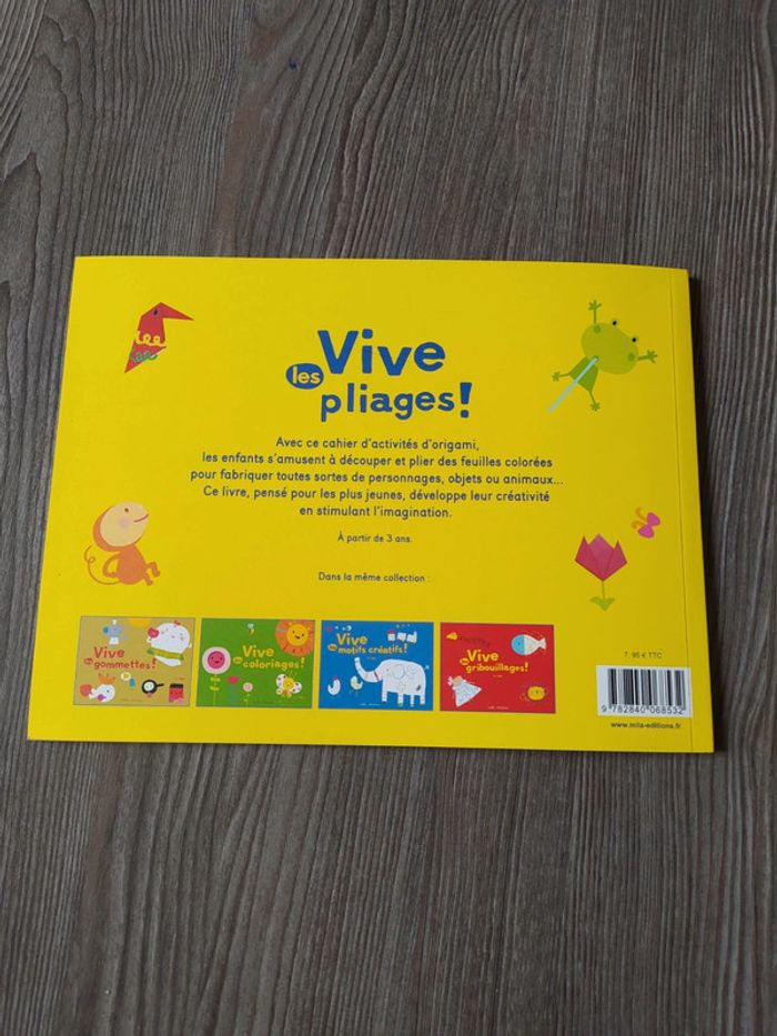 Livre Vive les pliages - photo numéro 2
