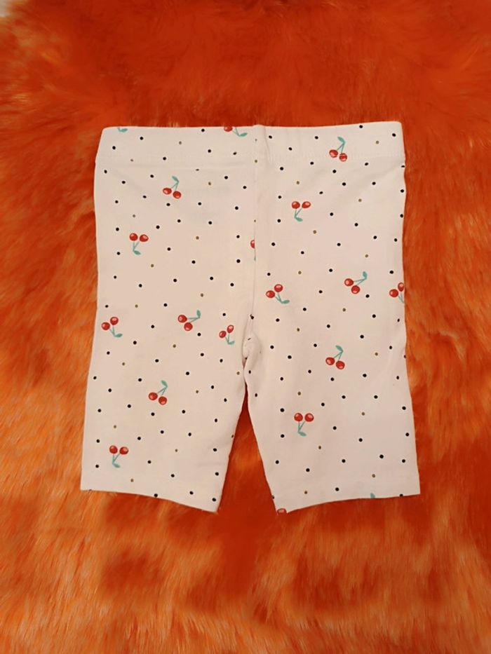 1€ Short cycliste - Legging court pois cerises T. 12 mois Orchestra - photo numéro 5