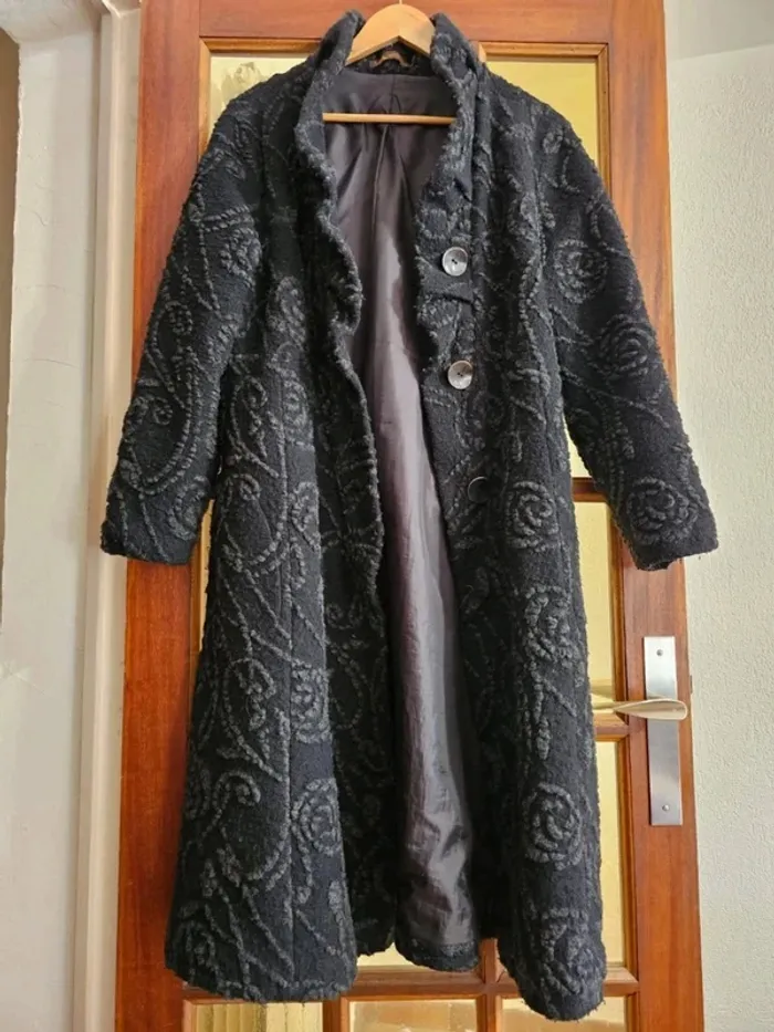 Manteau Femme Hétéroclite - Taille 3 (40 FR) - Motifs Originaux - Très Bon État