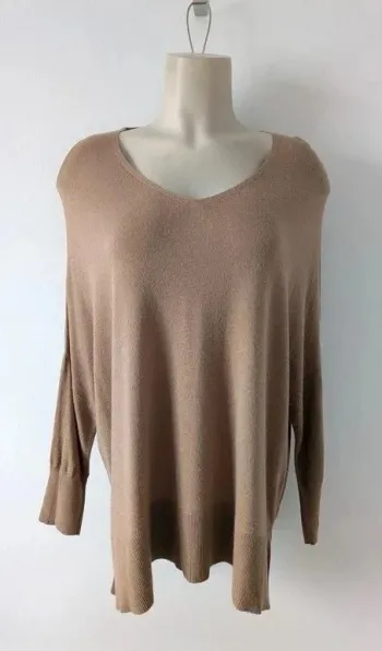 Top oversize - American Vintage - manches style Chauve-souris - Taille XS/S