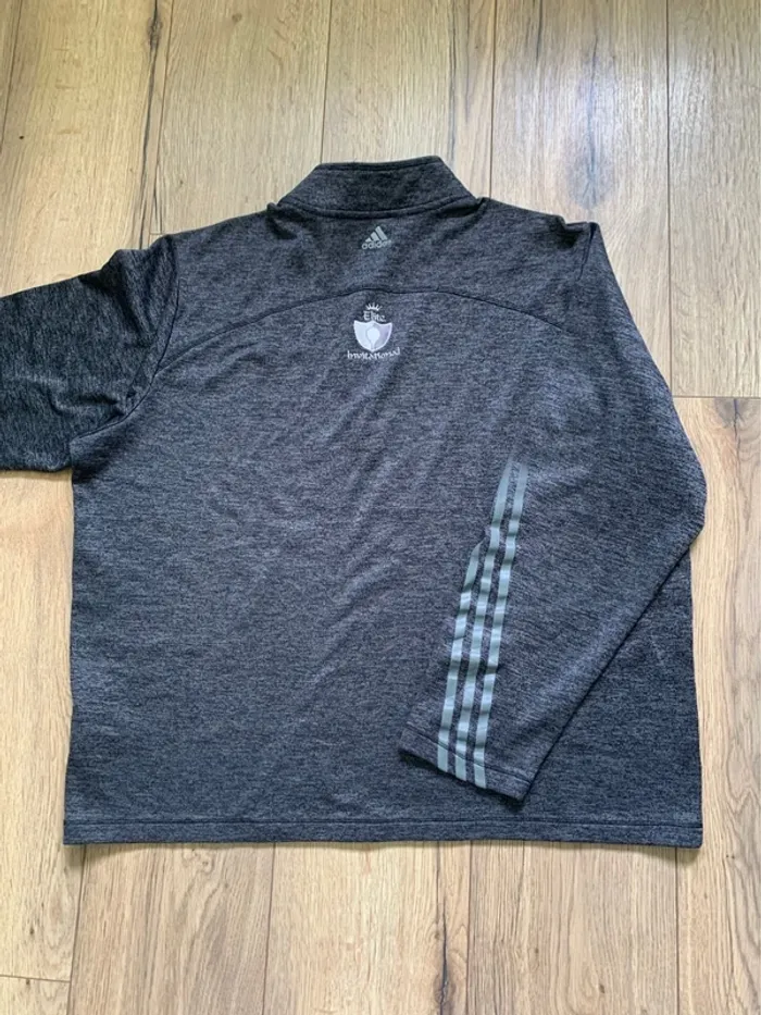 Sweat Adidas Homme - Gris, zip 1/4 - Manches longues - Excellent état - Taille XL - photo numéro 7
