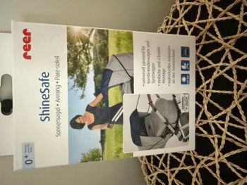 Pare-soleil bleu pour poussette Reer universelle