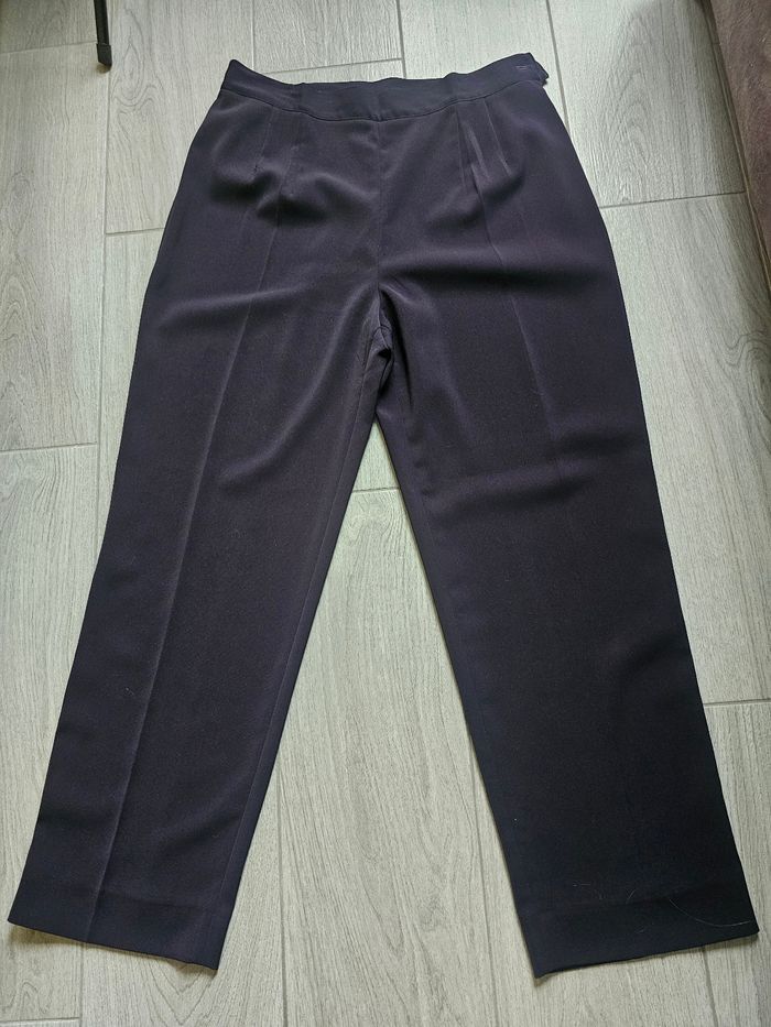 Pantalon droit violet taille 44 – style tailleur