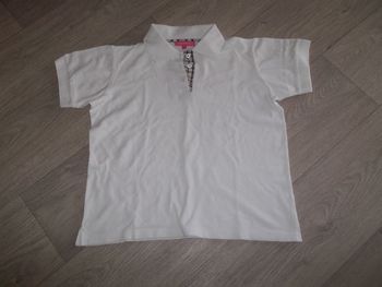 Polo MARY KIMBERKEY blanc taille S/M TBE