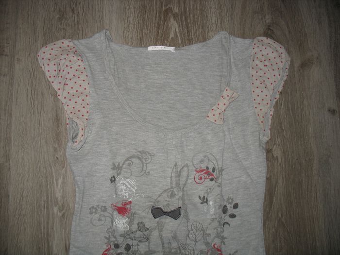 TEE SHIRT MC GRIS "PROMOD" - TAILLE 1 - n°03 - photo numéro 3