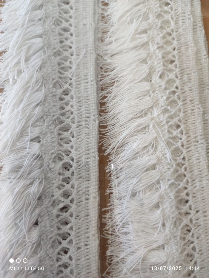 Rubans Dentelles blanches 43 mm 9 mètres - photo numéro 2