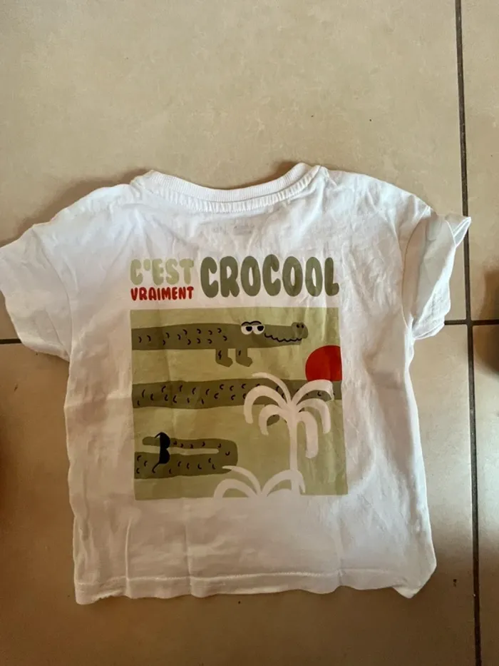 T-shirt manche courte taille 80 cm - photo numéro 2