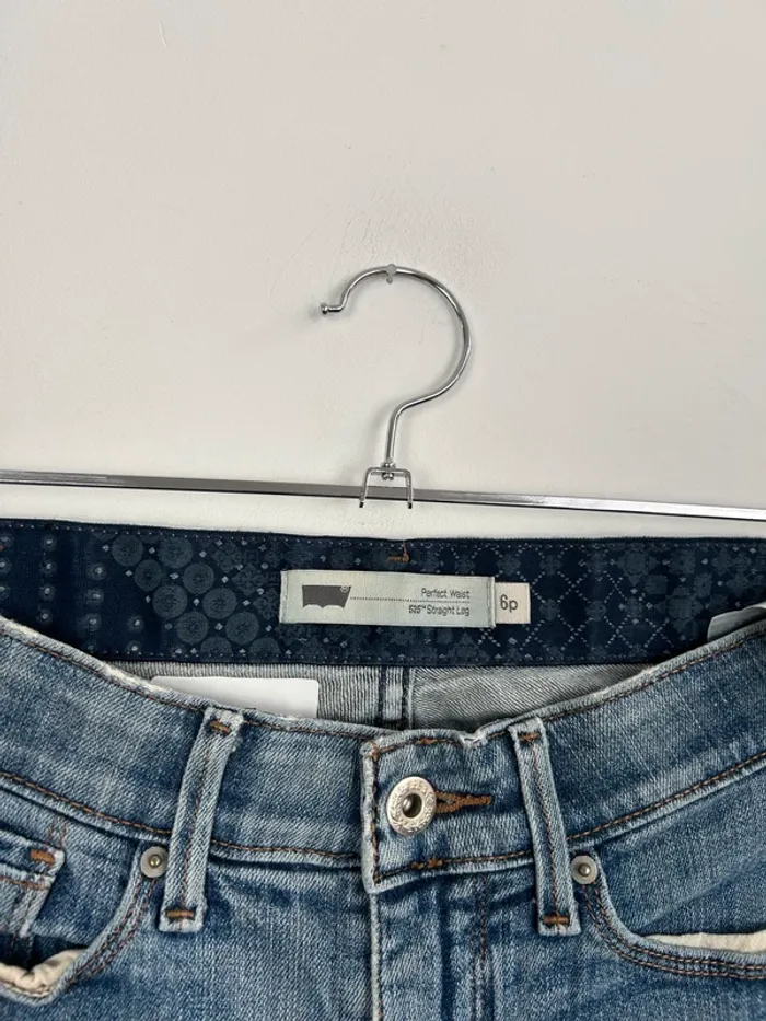 Jean Levi's Femme Bleu W28 | Perfect Waist Straight | Taille FR38 | Très Bon État NJ127 - photo numéro 4