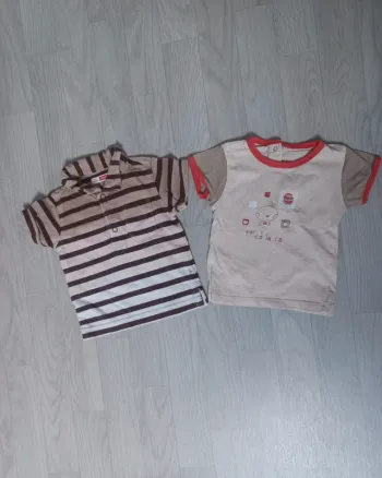 Lot de 2 t-shirt bébé garçon 3 mois