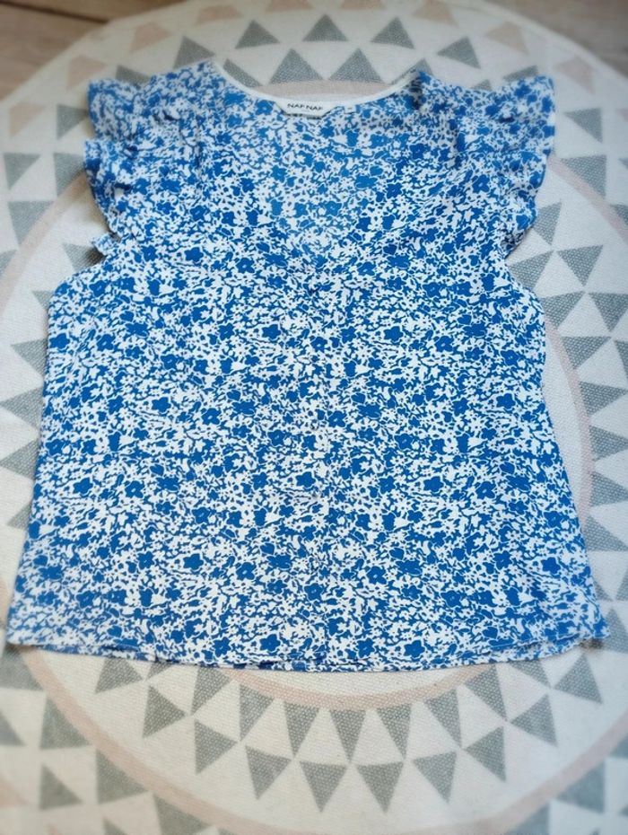 Blouse fleurie - NafNaf - 42 FR = 40 EU - Parfait État - photo numéro 5