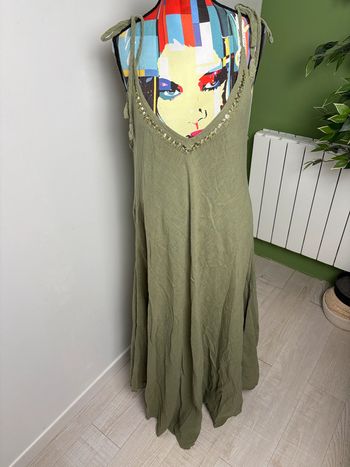 Robe longue La Mano Boho | Kaki | Taille unique