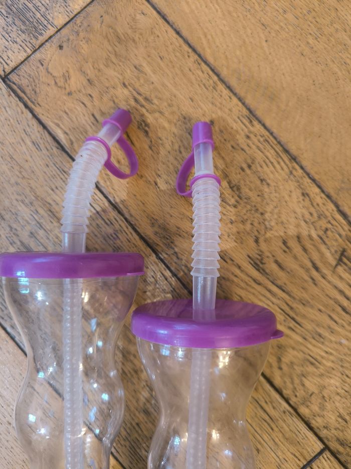 Lot de deux verres paille babyland amiland - photo numéro 3