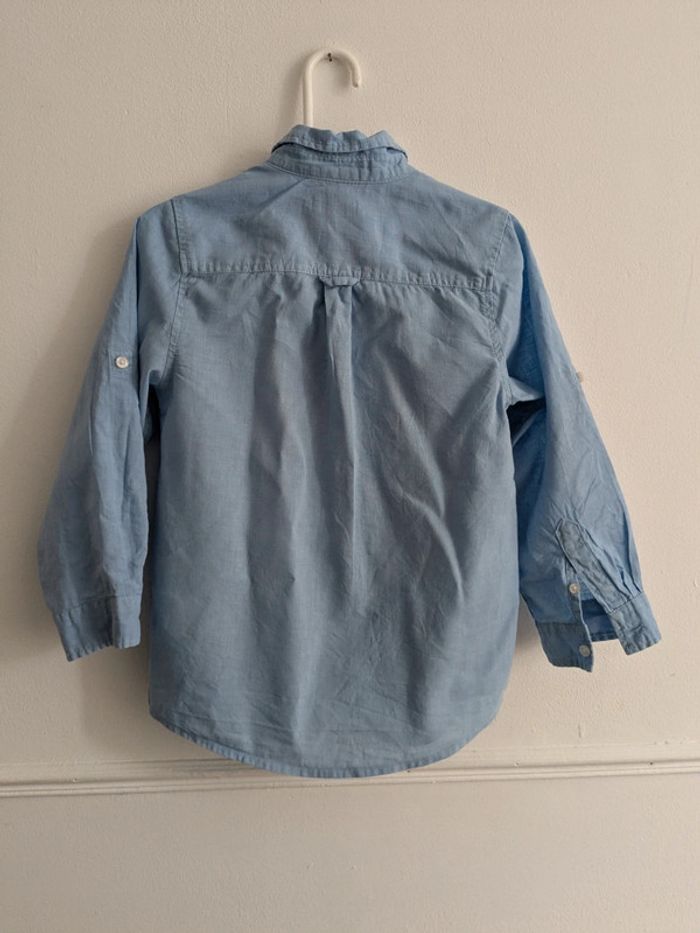 Chemise bleue 7 ans garçon - photo numéro 4