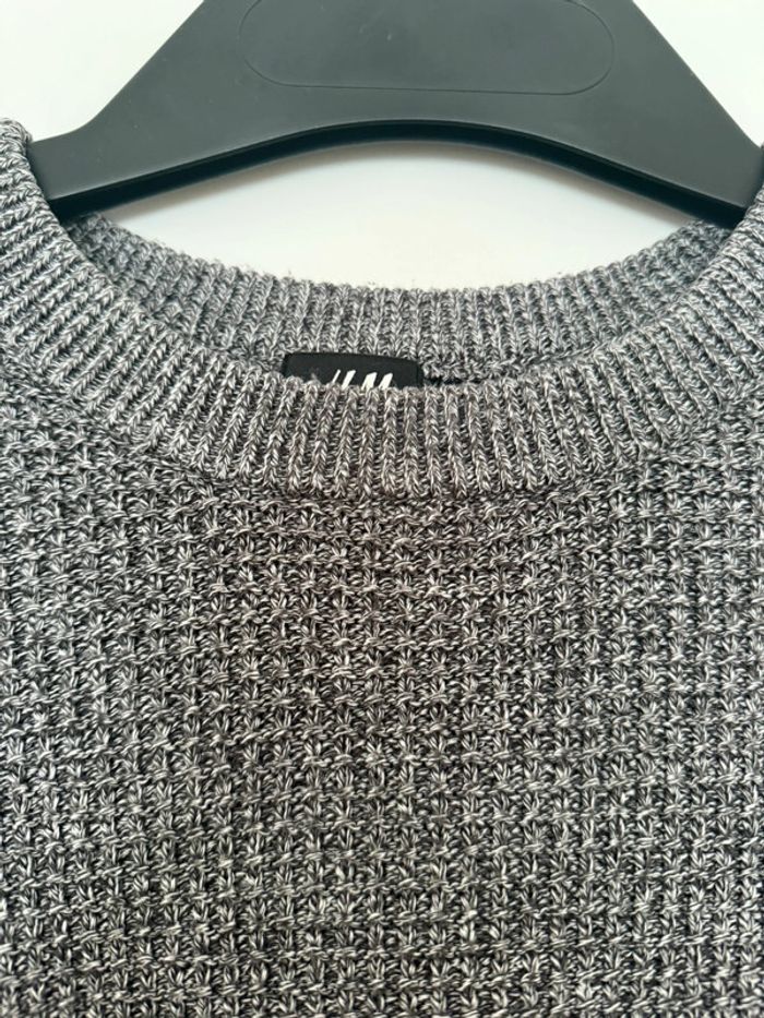 Pull en maille gris H&M Taille M - photo numéro 2