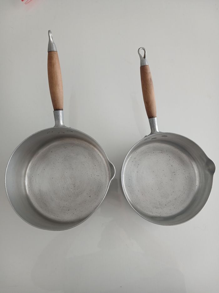 Duo de Casseroles Vintage en Aluminium - Années 80/90 - photo numéro 2