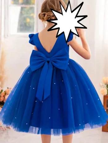 Robe soirée bleu roi