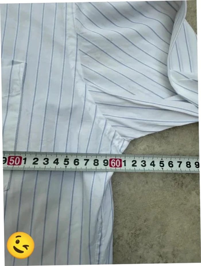 Chemise Tommy Hilfiger manche longue Taille XL blanc Homme Men CHE84 - photo numéro 6