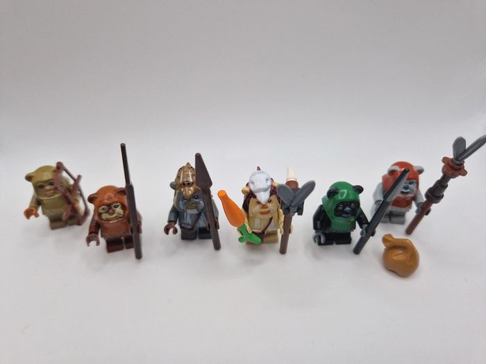 Figurines type lego 6 Ewoks star wars - photo numéro 5
