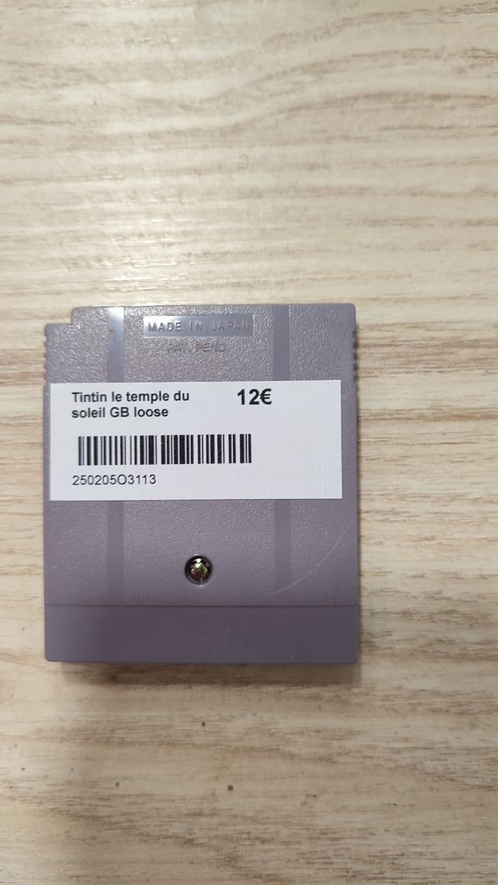 Tintin et le temple du soleil GameBoy - photo numéro 2