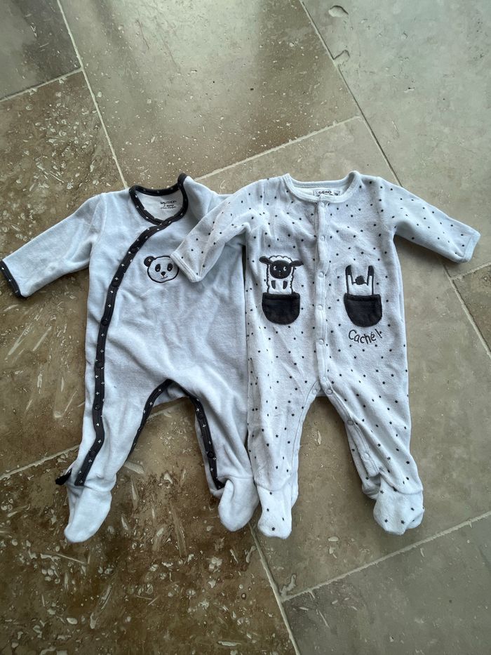Pyjama velours 3 mois sauthon gemo