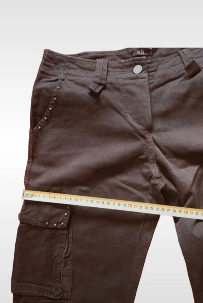 Pantalon marron poches latéral taille 40 ans - photo numéro 10