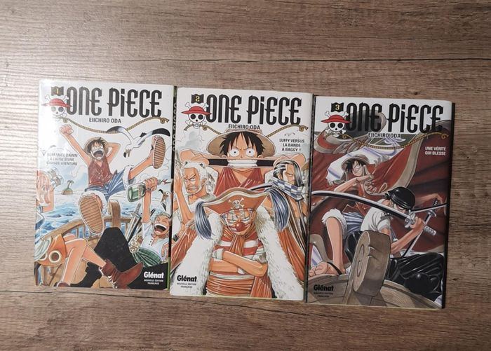 Lot de mangas "One piece" tomes 1,2 et 3