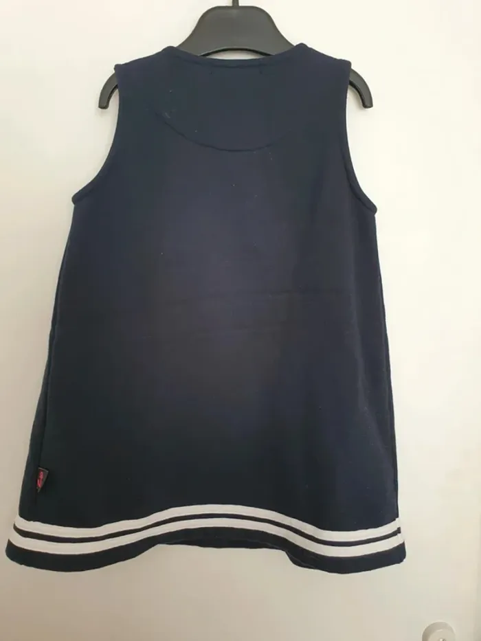 Robe bleu marine les petits cœurs à la mer taille 3 ans fille - photo numéro 4